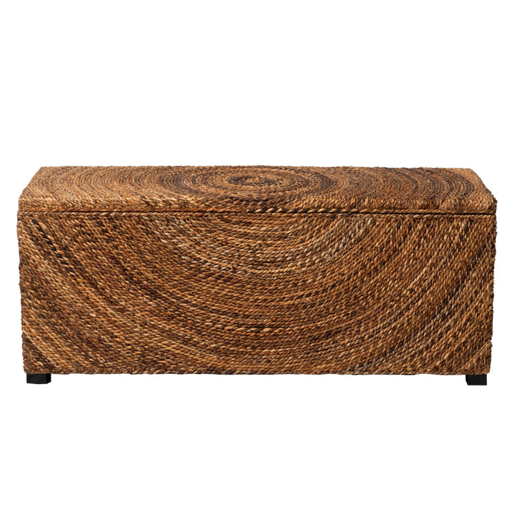 Macri Flip Top Storage Bench Birch Lane™ Macri Wicker Flip Top Storage Bench & Reviews | Wayfair
